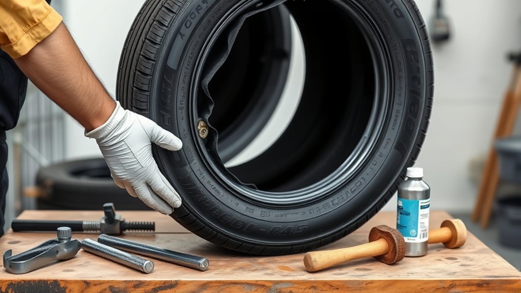 inside out tire technique