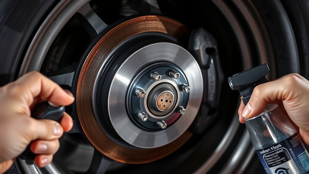 inspect brakes for rust