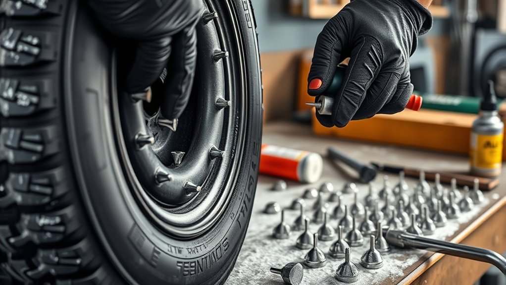installing tire studs safely