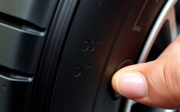 locating tire dot code
