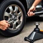 loosening tire lug nuts