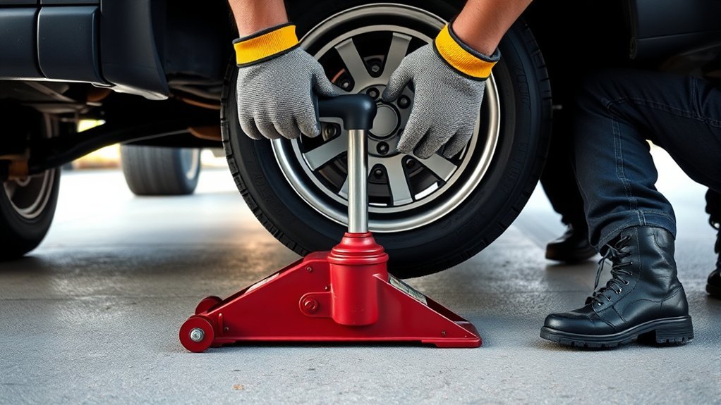 lower car safely and securely