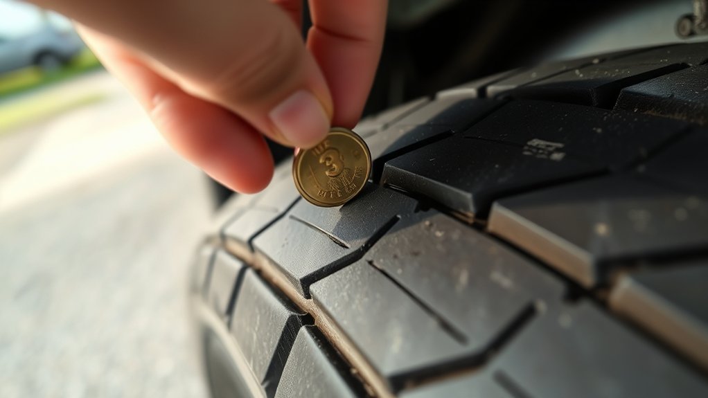 monitor tire tread regularly