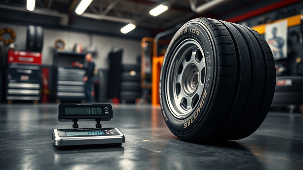 nascar tire weight details