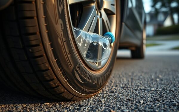 plastic bottle tire trick