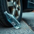 plastic bottle tire warning
