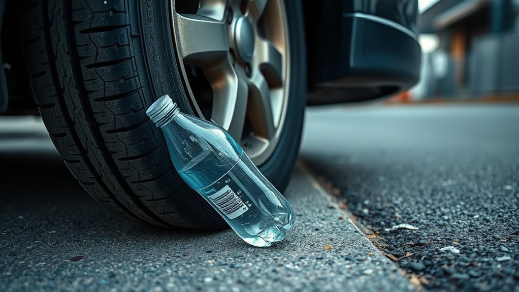 plastic bottle tire warning