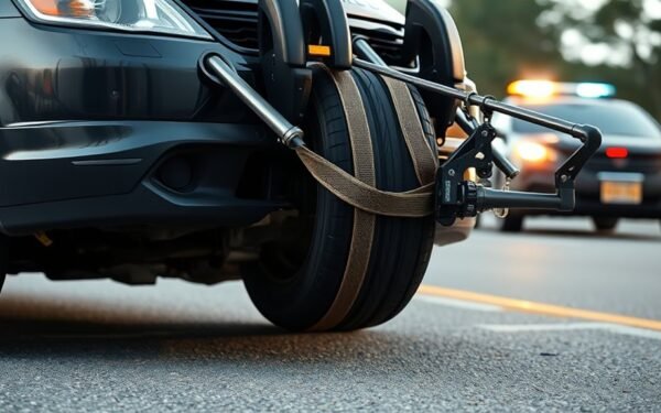 police tire grappler mechanism