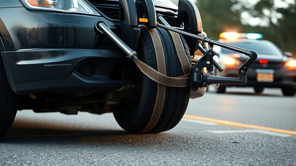 police tire grappler mechanism