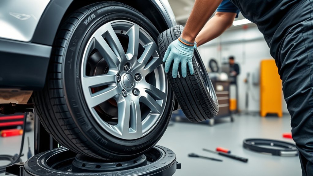 precision tire mounting process