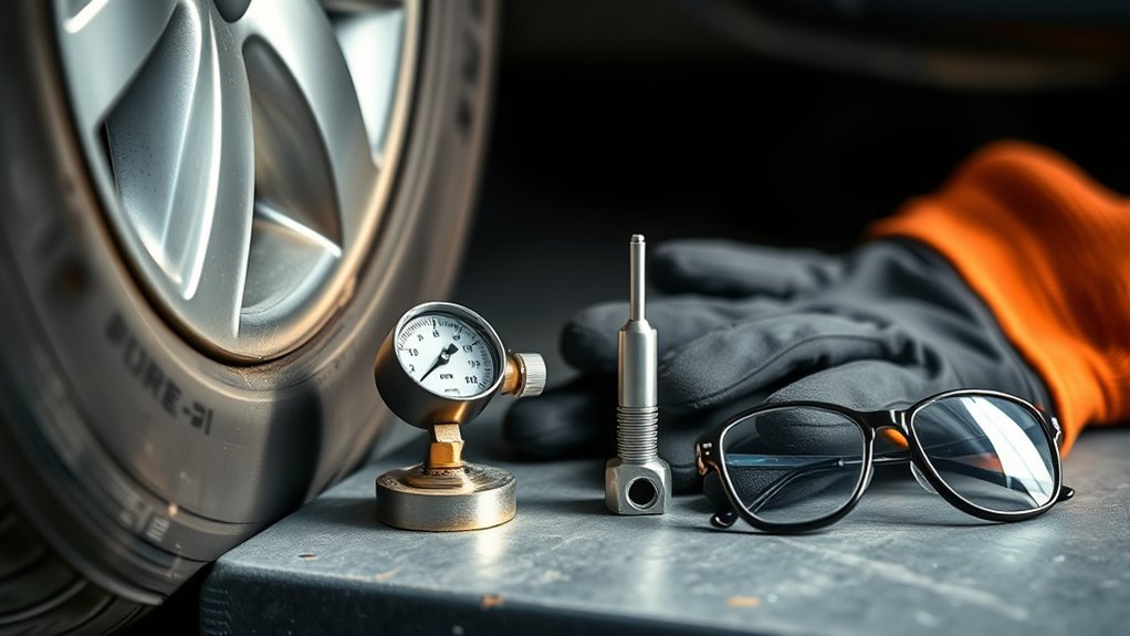 prepare for tire deflation