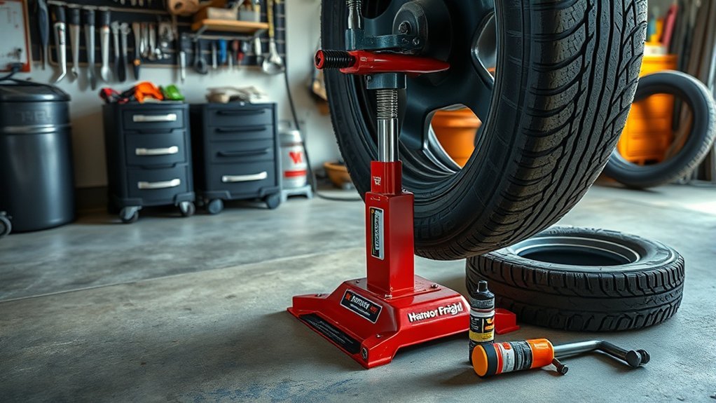 prepare harbor freight tire changer