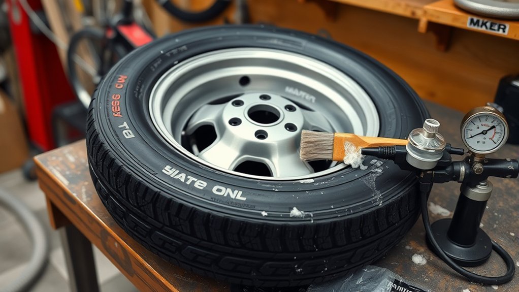 prepare tire and rim
