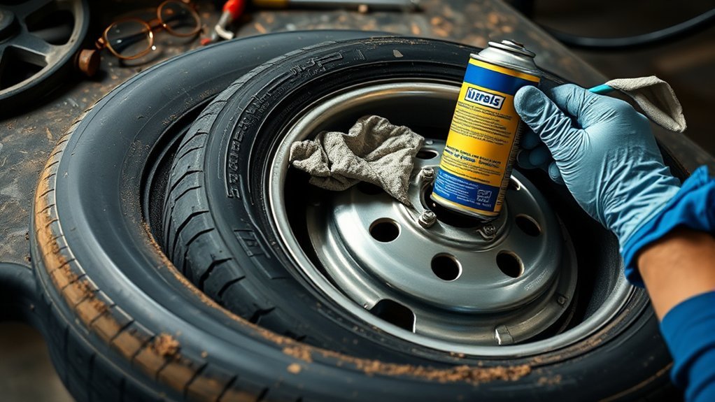 prepare tire and rim