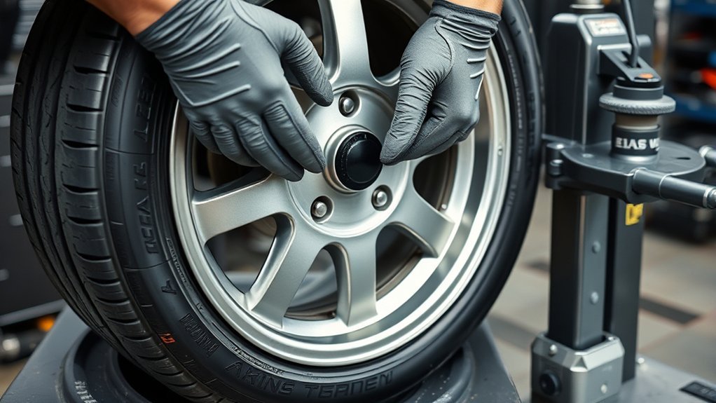 proper tire mounting technique