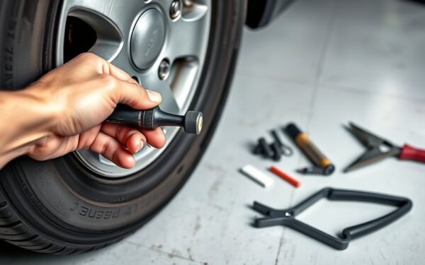 puncture repair without removal