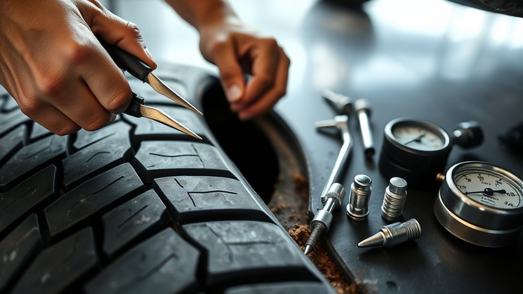 punctured tire repair guide