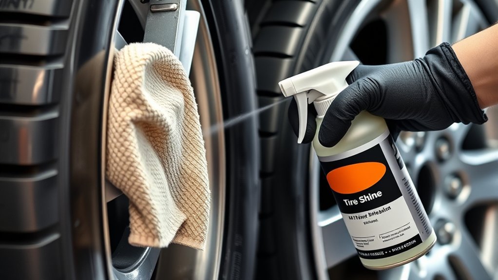 reapply tire shine regularly
