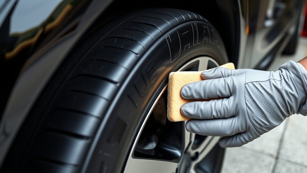 reapply tire shine regularly