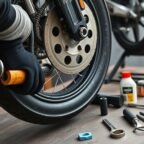 remove motorcycle tire safely