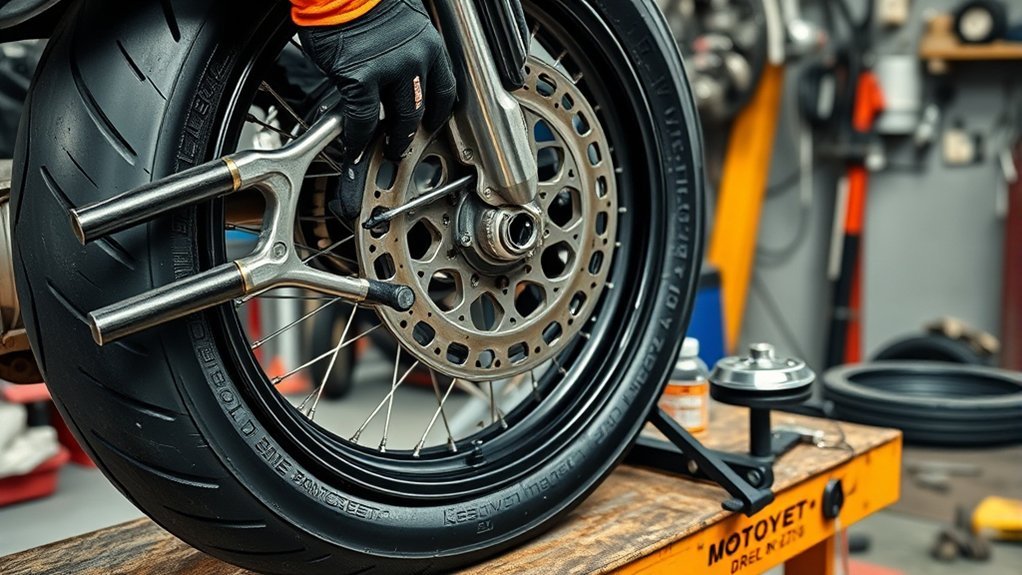 remove motorcycle tire tutorial