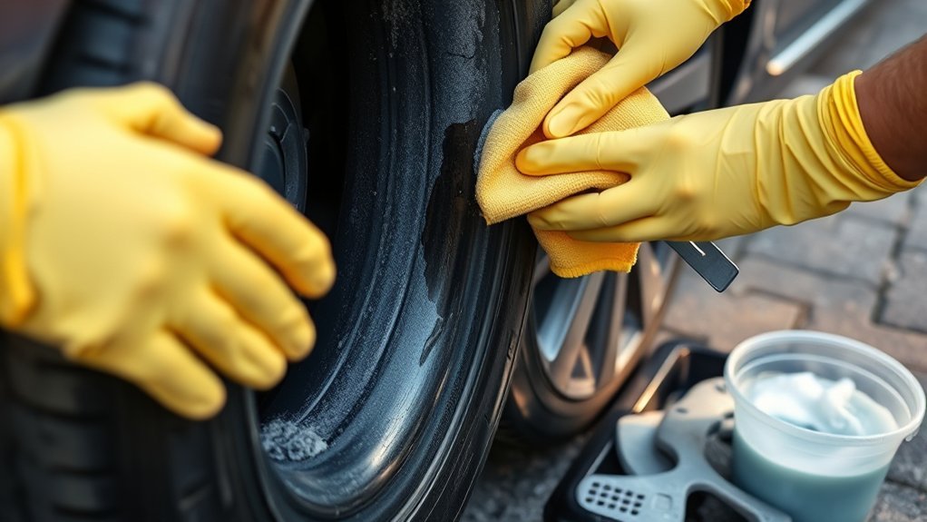 remove stubborn tar effectively