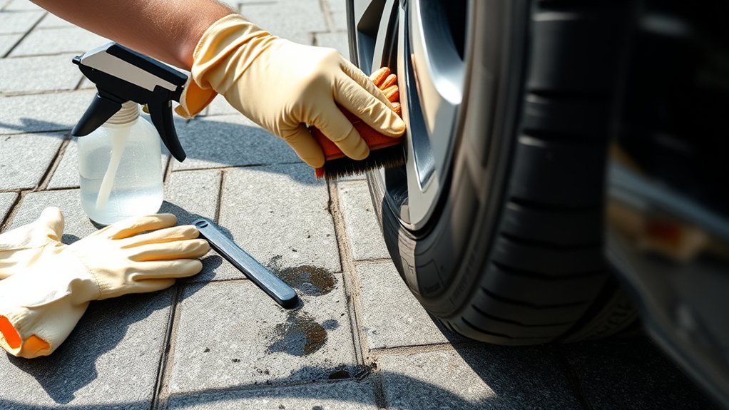 remove tar from tires