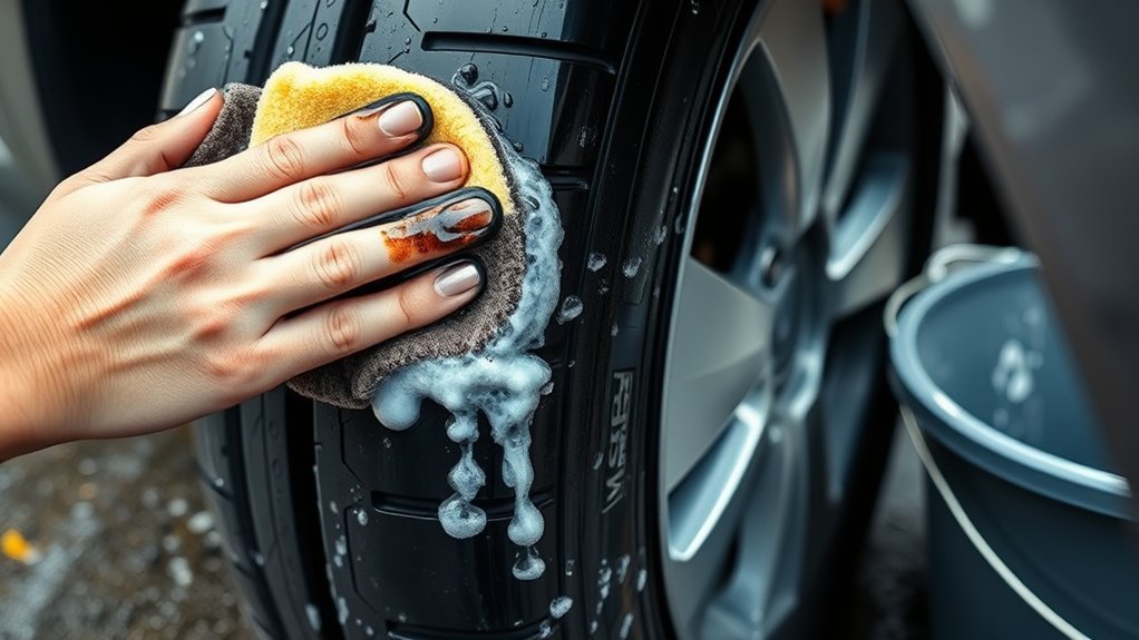 remove tar with detergent