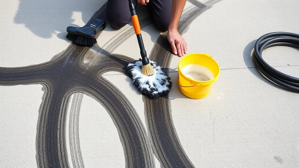 remove tire skid marks