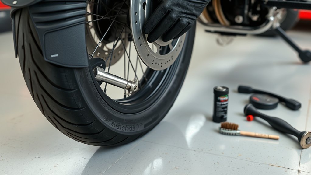 remove tubeless motorcycle tire