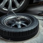 remove water from tire