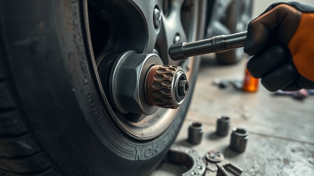 removing stripped lug nuts