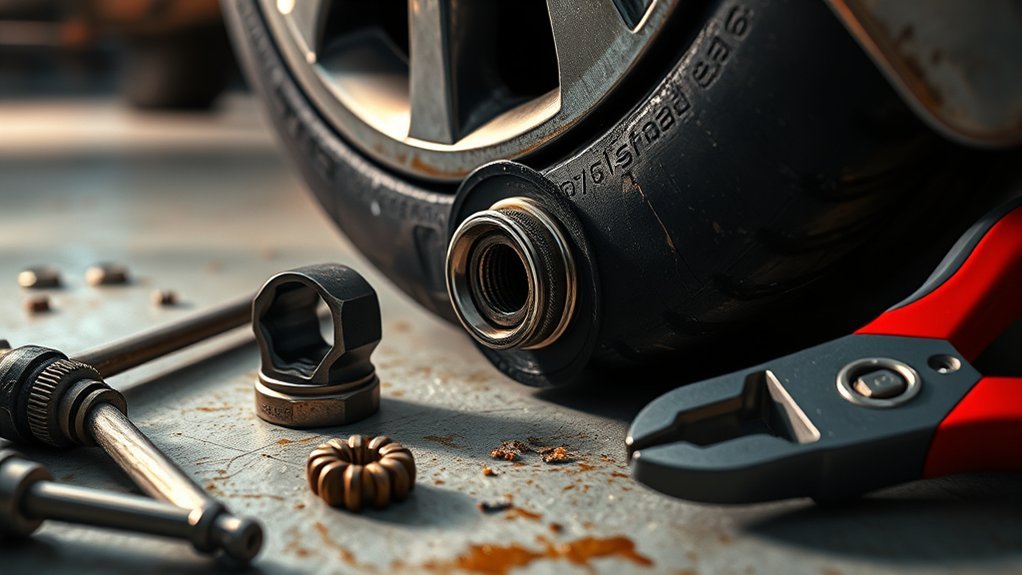 removing stripped lug nuts