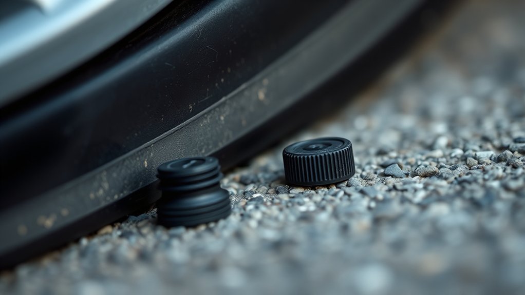 replace tire caps promptly
