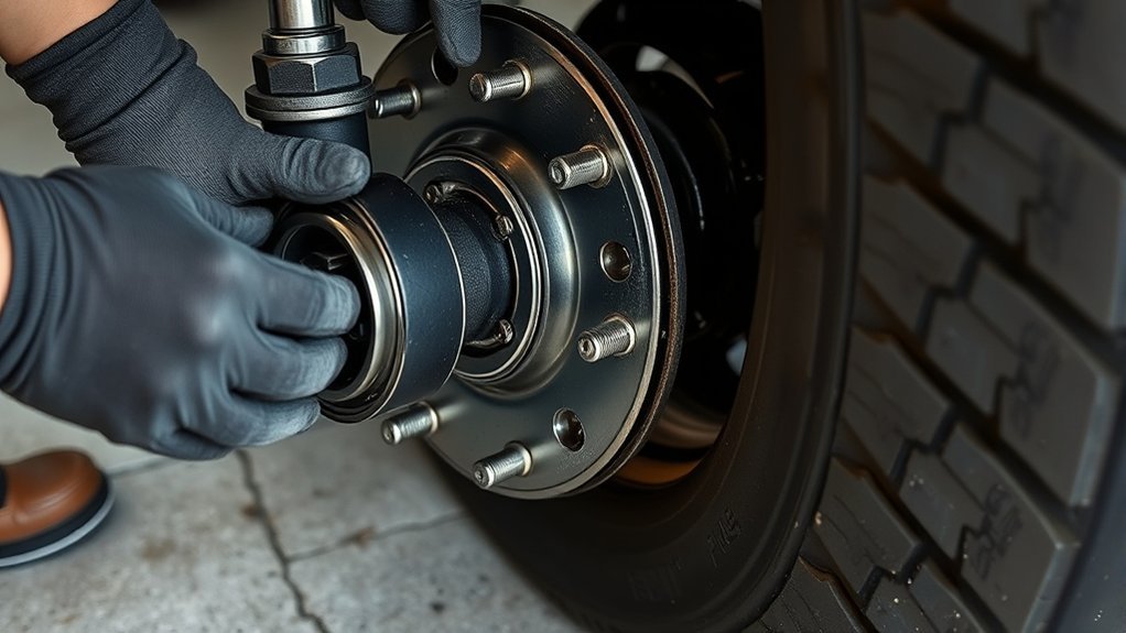 replace trailer wheel hub