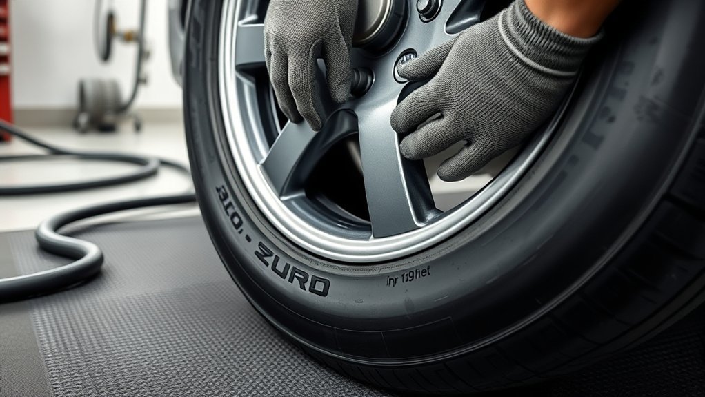 reseat and inflate tire
