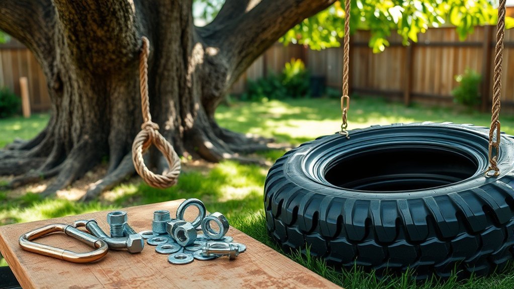 safe tire swing installation