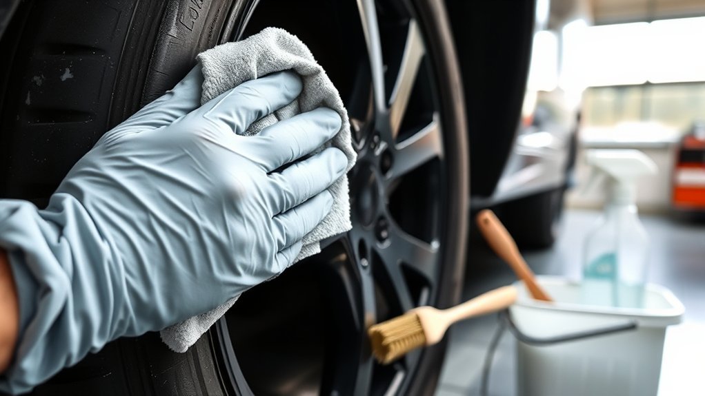 safely remove paint from tires