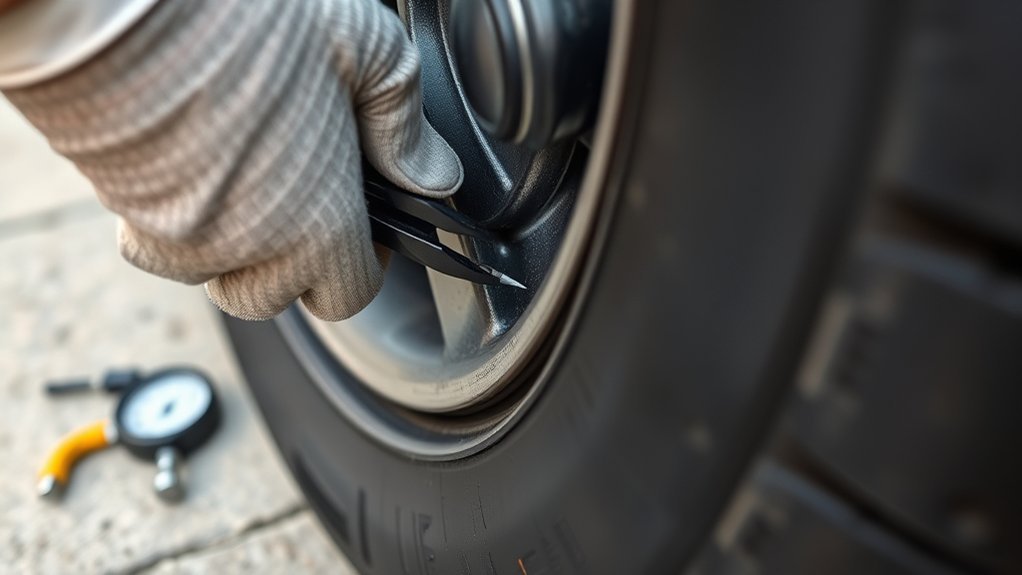 safely remove tire nail