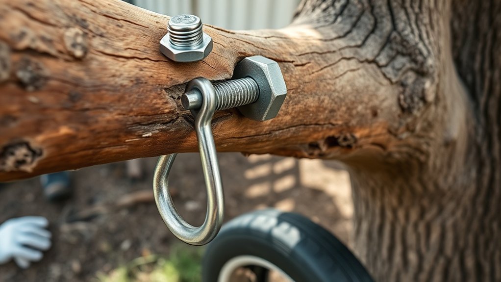 secure tire swing installation