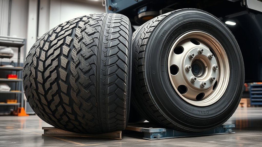 semi tire assembly weights