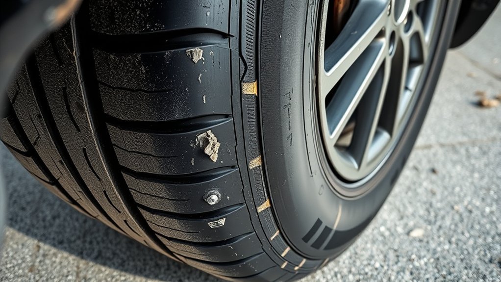 signs of worn tires