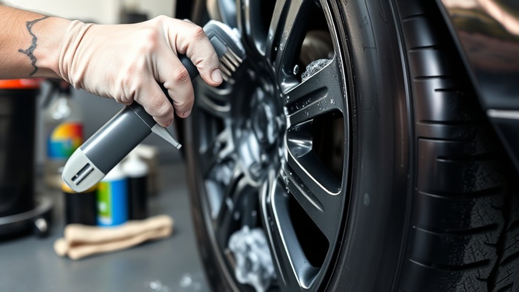 strip tire shine effectively