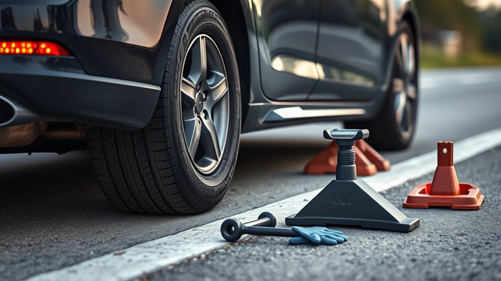 switch to spare tire
