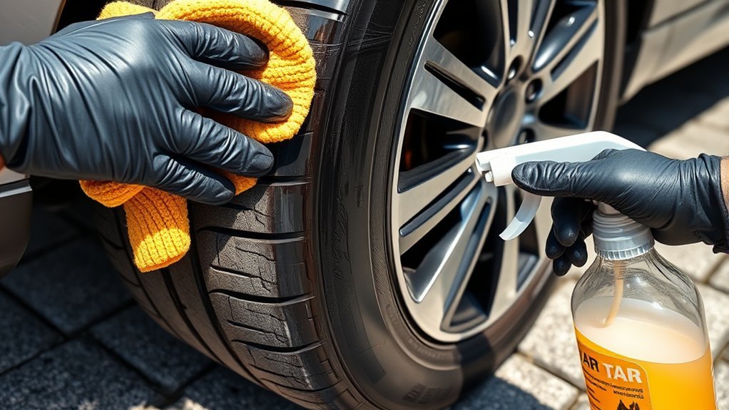 tar removal from tires