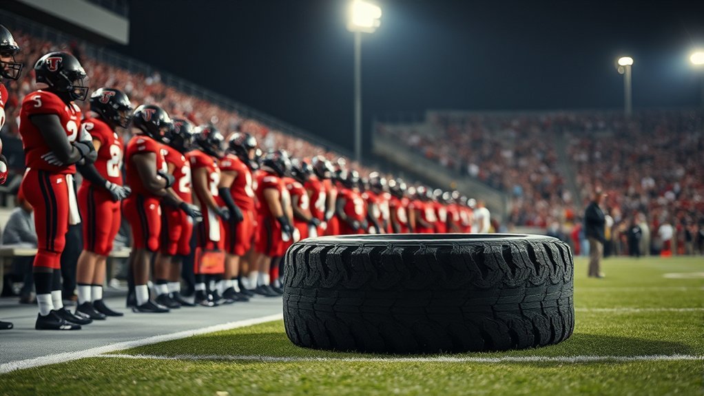 texas tech sideline tire history