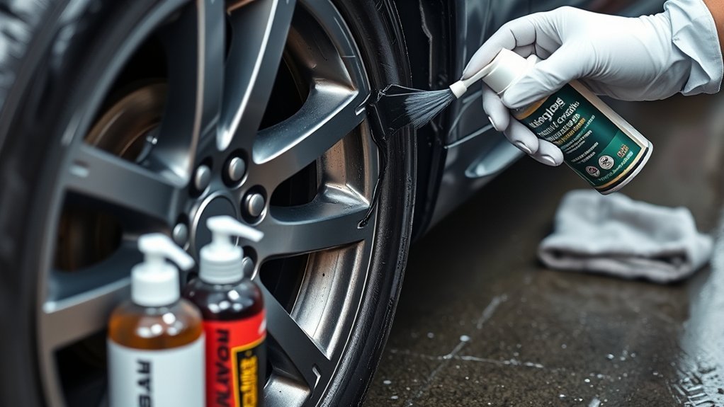 thorough tire cleaning process