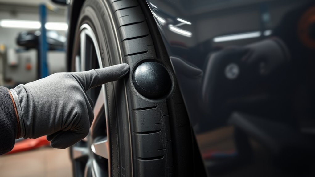 tire bulge requires replacement