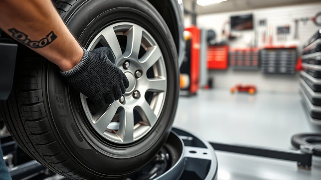 tire changing machine guide