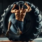tire flipping engages full body